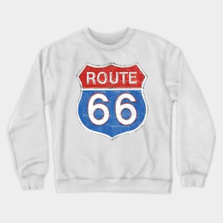 Route 66 --- Vintage Look Design Crewneck Sweatshirt